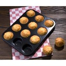 Plaque antiadhésive de 12 moules à muffins Vogue
